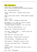 BSC 108 Exam 3 Study Guide with Questions and Correct Answers &ndash; Latest Edition A&plus;