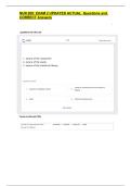 NUR 200   Bundled Exam Questions WITH  CORRECT Answers