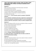 CGSC X100 EXAM LATEST ACTUAL EXAM 150 REAL EXAM QUESTIONS AND CORRECT DETAILED ANSWERS WITH RATIONALES