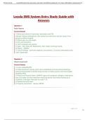 Loyola EMS System Entry Study Guide with Answers