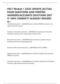 PECT Module 1 &vert;2025 UPDATE &vert;ACTUAL EXAM QUESTIONS AND VERIFIED ANSWERS&sol;ACCURATE SOLUTIONS &vert;GET IT 100&percnt; CORRECT&excl;&excl; ALREADY GRADED A&plus;