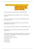 ASA 103 Test  Complete Questions And Correct Answers With Verified Solution &vert; New Update 2025-2026