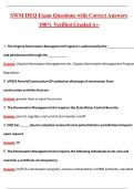 SWM DEQ Exam &lpar;Latest 2026&sol;2027 Update&rpar; Complete Questions and Guide Answers&comma; 100&percnt; Verified Graded A&plus;