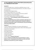ATI RN COMMUNITY HEALTH PROCTORED EXAM BANK WITH ALL VERSIONS ACTUAL EXAM