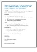 NR 228 NUTRITION FINAL EXAM LATEST 2025-2026  ACTUAL EXAM TEST BANK 140 QUESTIONS AND CORRCT DETAILED ANSWERS&vert;AGRADE  