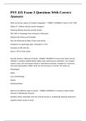 PSY 435 Exam 3 Questions With Correct Answers