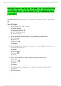 Biology Paper 1 ACTUAL EXAM TEST QUESTIONS & ANSWERS &lpar;A&plus; GRADED 100&percnt; VERIFIED&rpar; 2025 LATEST&excl;&excl;