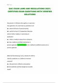QAC EXAM LAWS AND REGULATIONS 2025 CERTIFIED EXAM QUESTIONS & ANSWERS&period;