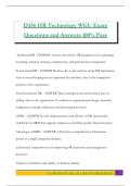 D356 HR Technology WGU Exam Questions and Answers 100% Pass