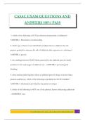 CASAC EXAM QUESTIONS AND ANSWERS 100&percnt; PASS
