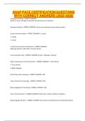 ASAP PACE CERTIFICATION QUESTIONS WITH CORRECT ANSWERS &lpar;2025-2026&rpar;