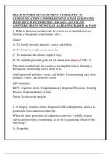 RELATIONSHIP DEVELOPMENT &plus; THERAPEUTIC  COMMUNICATION COMPREHENSIVE EXAM QUESTIONS  WITH DETAILED VERIFIED AND 100&percnt; ACCURATE  ANSWERS BRAND NEW EXAM ALREADY GRADED A&plus; PASS