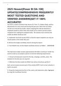 2025 Newest&vert;Power BI DA-100&vert; UPDATE&vert;COMPREHENSIVE FREQUENTLY MOST TESTED QUESTIONS AND VERIFIED ANSWERS&vert;GET IT 100&percnt; ACCURATE&excl;&excl;