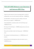 PCN-107-0500 Midterm exam Questions and Answers 100&percnt; Pass