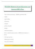 PCN&colon;107 Midterm Exam Questions and Answers 100&percnt; Pass