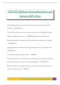 PCN 107 Midterm Exam Questions and Answers 100&percnt; Pass