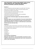 HESI Milestone 2 Retake Exam 2025 &ndash; 180&plus; Verified Questions with Correct Answers and Rationales
