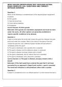 NFHS Soccer Certification Test 2025&sol;2026 &ndash; Complete 150&plus; Questions with Correct Answers and Rationales