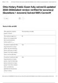 Ohio Notary Public Exam fully solved & updated 2025-2026&lpar;latest version verified for accuracy&rpar; &lpar;Questions &plus; Answers&rpar; Solved 100&percnt; Correct&excl;&excl;