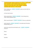 CONTEMPORARY ISSUES IN BIOLOGY TCU EXAM 1 QUESTIONS AND ANSWERS LATEST DOWNLOADED 2025&sol;2026 A COMPLETE SOLUTION WITH 100&percnt; CORRECT VERIFIED ANSWERS BEST RATED A&plus; FOR SUCCESS
