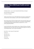 Burns - Nurs 265 Exam 3 with correct answers 
