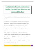 Caring in the Margins&colon; Transcultural Nursing Practice Exam Questions and Answers 100&percnt; Pass