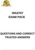 INS3707 LATEST EXAM PACK 2025  &lbrack;DETAILED QUESTIONS AND ANSWERS&rsqb;