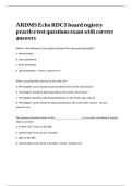ARDMS Echo RDCS board registry practice test questions exam with correct answers