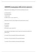 ARDMS exam prep with correct answers 