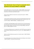 Texas Wastewater Class A&sol; Prep for wastewater class A Questions and answers RATED A&plus; 2025&sol;2026