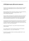 LPQ Quiz exam with correct answers 