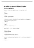 ardms echo practice test exam with correct answers