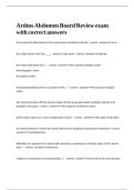 Ardms Abdomen Board Review exam with correct answers