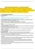ATI Pediatrics Proctored Exam &ndash; Latest Review with Actual Questions and Verified Correct Answers