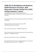 &lpar;PMK-EE&rpar; E4 Warfighting and Readiness EXAM Questions & Answers&comma; Well Elaborated &vert; Already Verified Test &vert;100&percnt; Verified solutions &vert; Latest&excl;&excl;