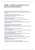 ASWB - LCSW Exam &lpar;Master-s Level&comma; Massachusetts&rpar;-Graded A