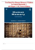 Human Memory &lpar;4th Edition&comma; Bennett L&period; Schwartz&rpar; &ndash; Complete Test Bank with Answers