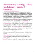 Introduction to sociology hoofdstuk 1 t/m 6