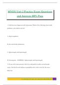 MN551 Unit 2 Practice Exam Questions and Answers 100&percnt; Pass