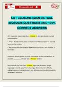 UST CLOSURE EXAM ACTUAL 2025&sol;2026 QUESTIONS AND 100&percnt; CORRECT ANSWERS