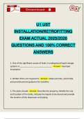 U1 UST INSTALLATION&sol;RETROFITTING EXAM ACTUAL 2025&sol;2026 QUESTIONS AND 100&percnt; CORRECT ANSWERS