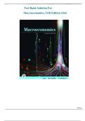 Test Bank For Macroeconomics 11th Edition By Andrew Abel&comma; Ben Bernanke&comma; Dean Croushore&vert;Verified Complete  Chapters 1-15&comma;  Newest Update