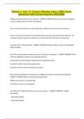 Section 3&colon; Unit 13&colon; Factors Affecting Value&semi; CMAs Exam Questions with Correct Answers 2025&sol;2026