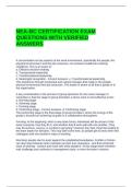 NEA-BC CERTIFICATION EXAM QUESTIONS WITH VERIFIED ANSWERS 2025-2026