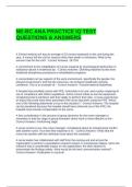 NE-BC ANA PRACTICE IQ TEST QUESTIONS & ANSWERS