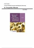 Advanced Health Assessment and Diagnostic Reasoning &ndash; 4th Edition by Jacqueline Rhoads &vert; Complete Test Bank &lpar;Chapters 1&ndash;18&rpar;