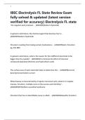 IBEC Electrolysis FL State Review Exam fully solved & updated &lpar;latest version verified for accuracy&rpar; Electrolysis FL state