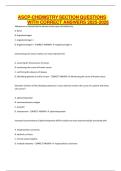 ASCP-CHEMISTRY SECTION QUESTIONS WITH CORRECT ANSWERS 2025-2026