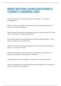 NEIEP 500 FINAL EXAM QUESTIONS & CORRECT ANSWERS 100&percnt;