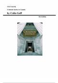 Criminal Justice in Canada &ndash; 6th Edition by Colin Goff &vert; Complete Test Bank &lpar;Chapters 1&ndash;12&rpar;